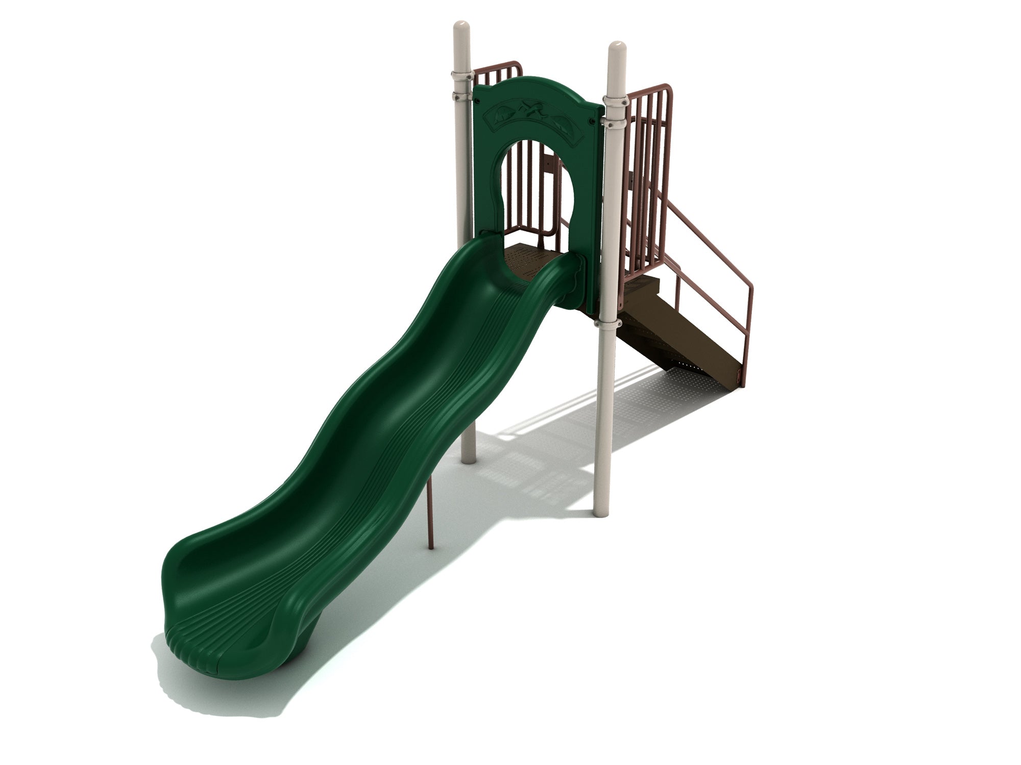 Playground Equipment 4 Foot Single Wave Slide SKU PSL019
