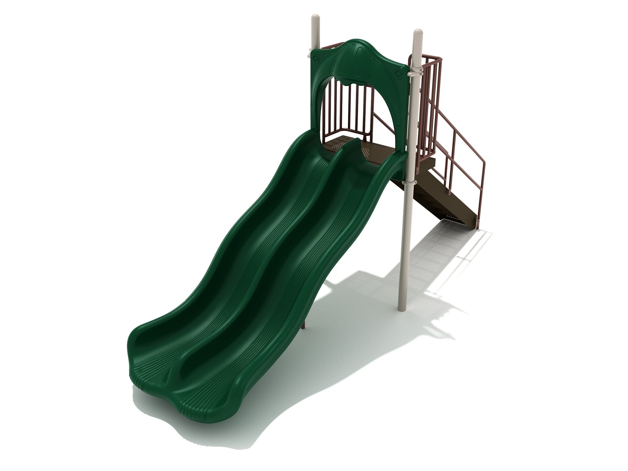 Playground Equipment 5 Foot Double Wave Slide SKU PSL005