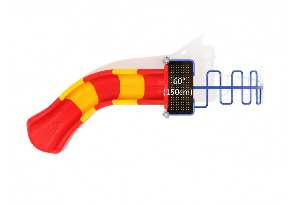 Playground Equipment 5 Foot Slide with Snake Climber SKU PSL032