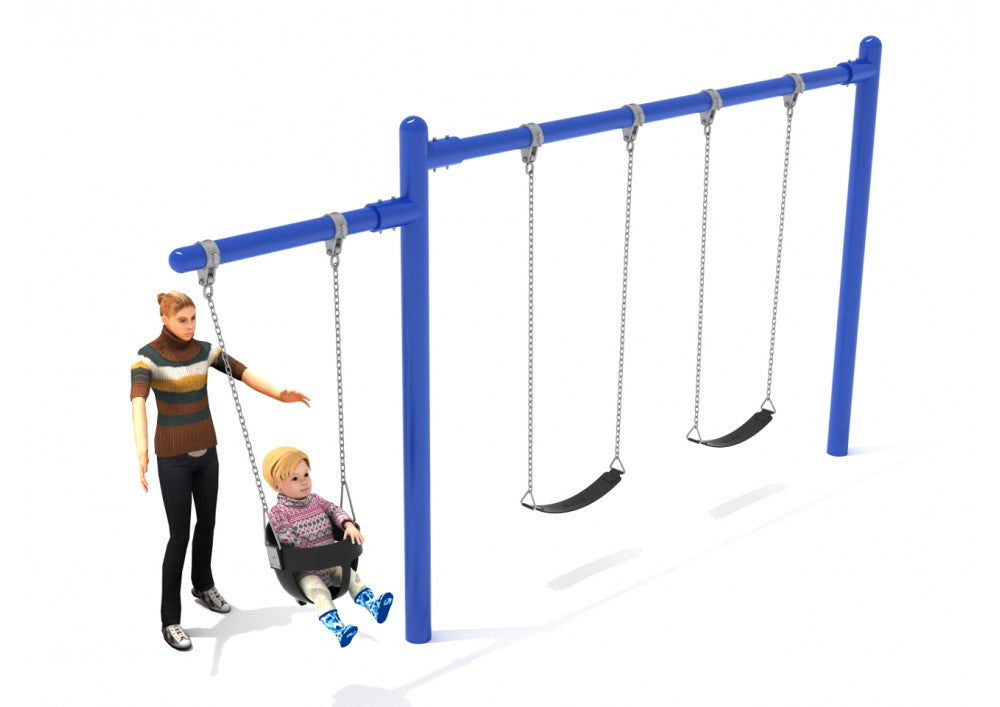 Playground Equipment 7/8 Feet High Elite Cantilever Swing SKU PSW110