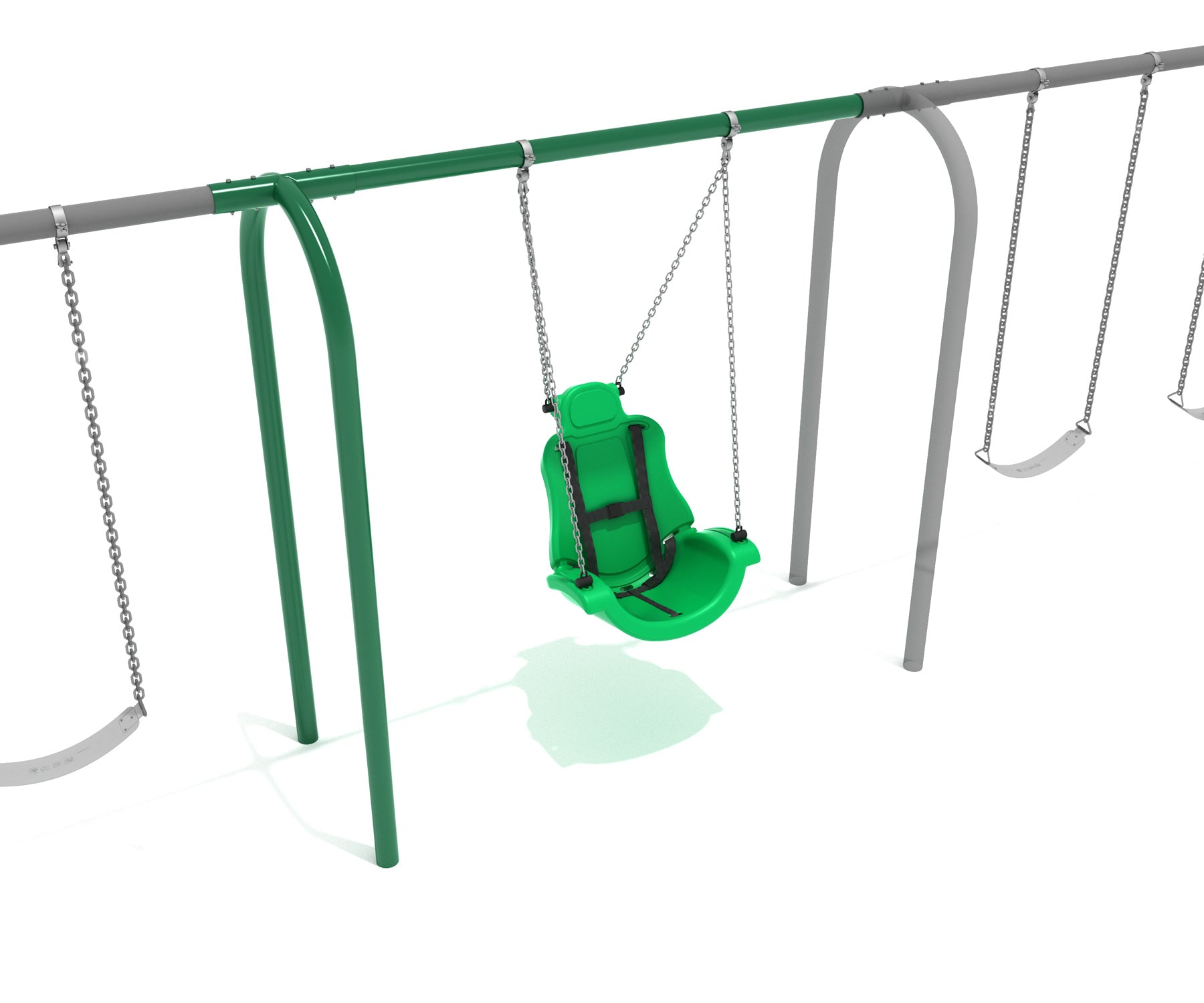 Playground Equipment 8 Feet High Elite Arch Post Adaptive Swing SKU PSWASADD001