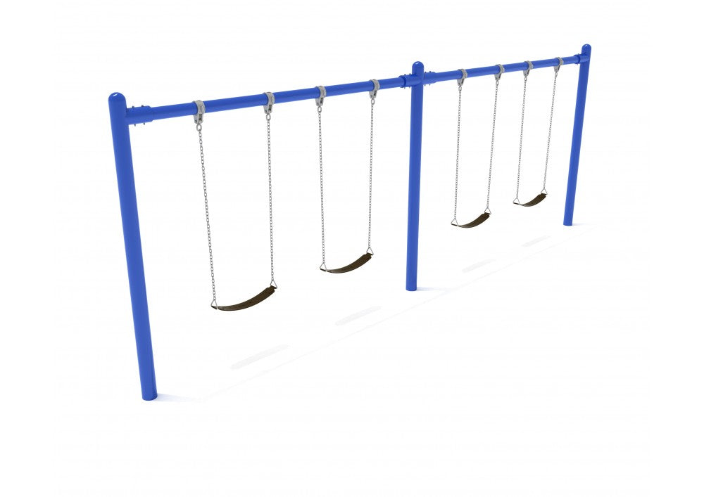 Playground Equipment 8 Foot High Elite Single Post Swing SKU PSW002WS