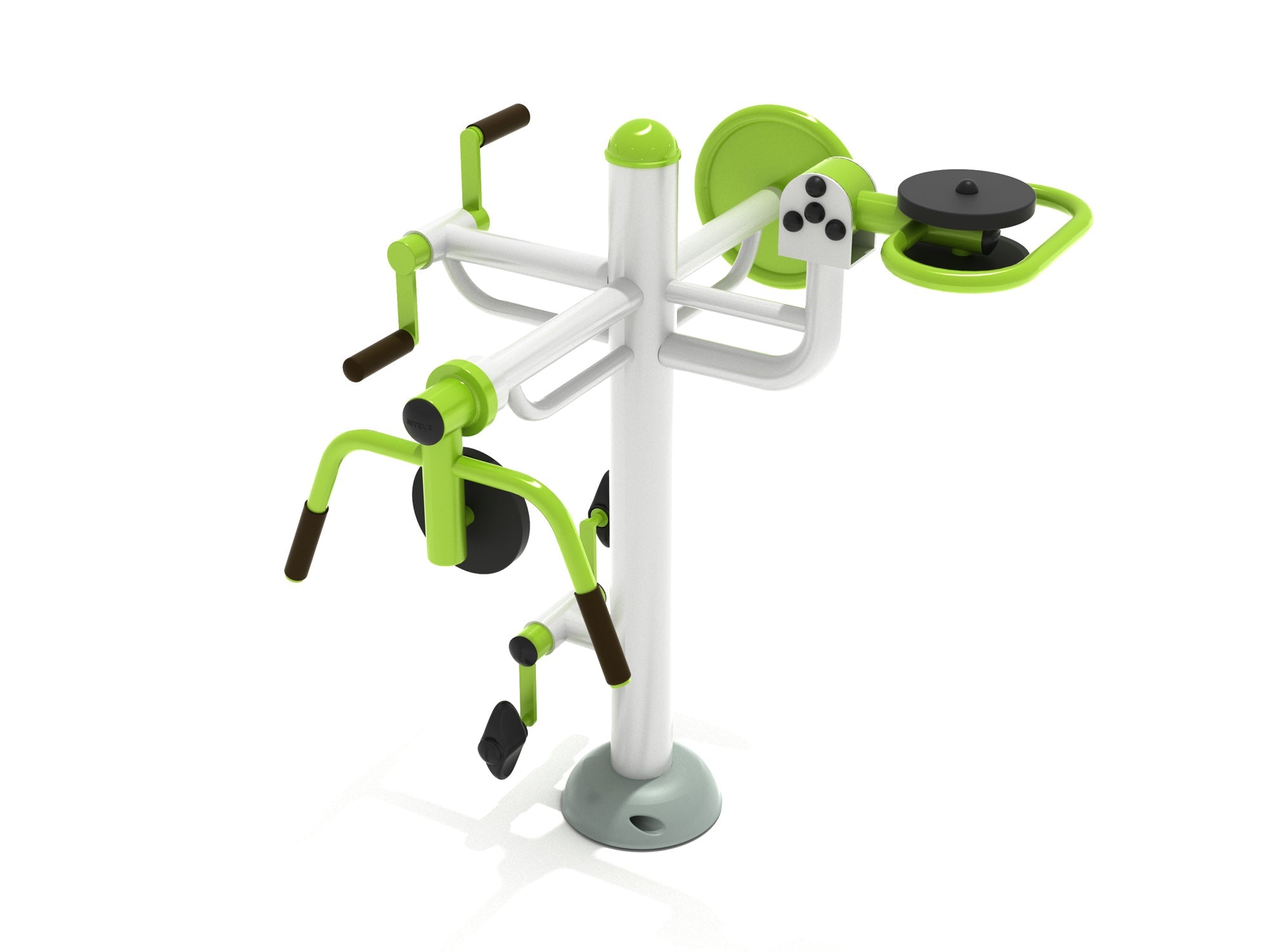 Playground Equipment Accessible Quadruple Gym Station SKU PAF001