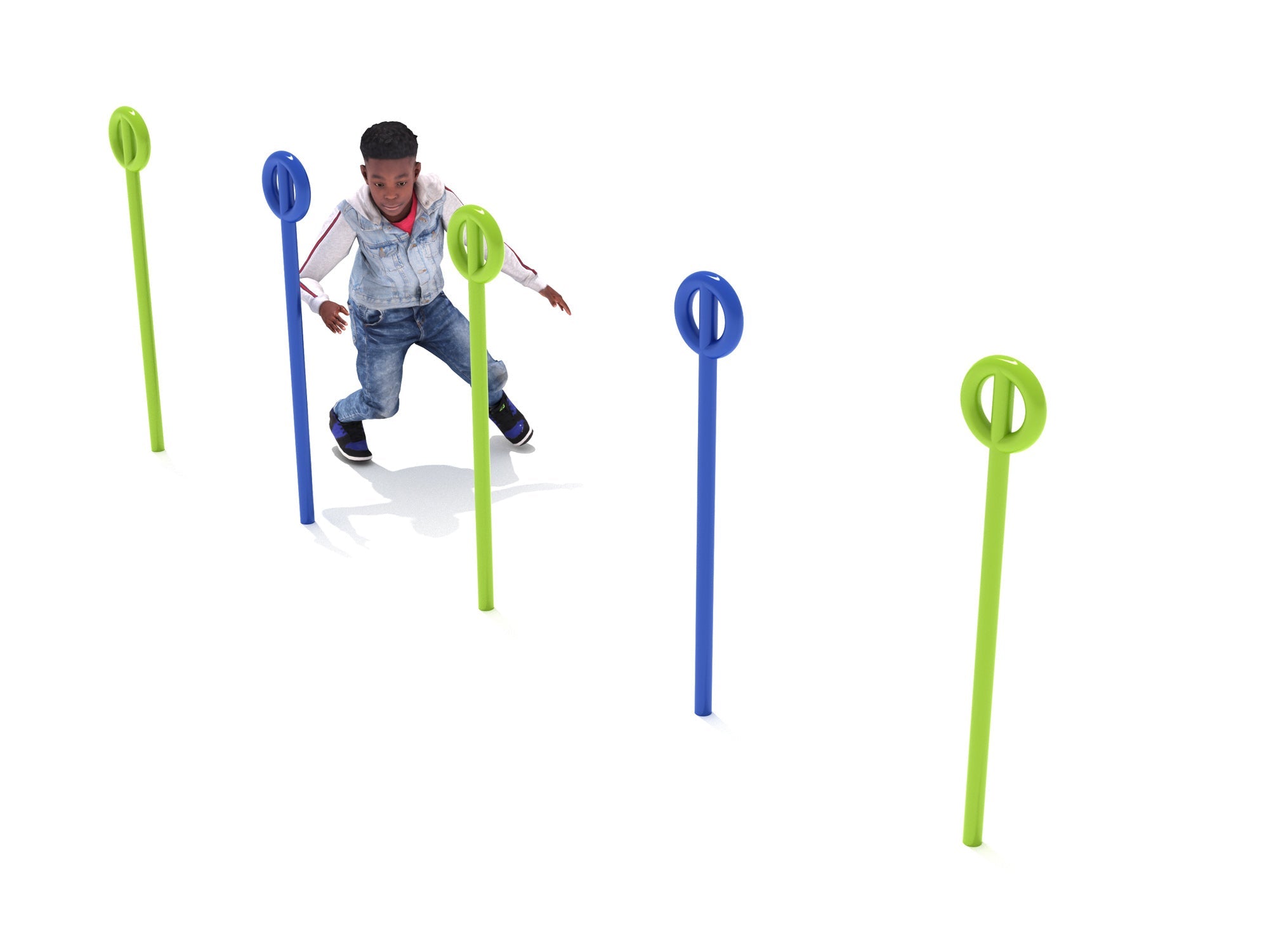 Playground Equipment Agility Poles SKU PGC001