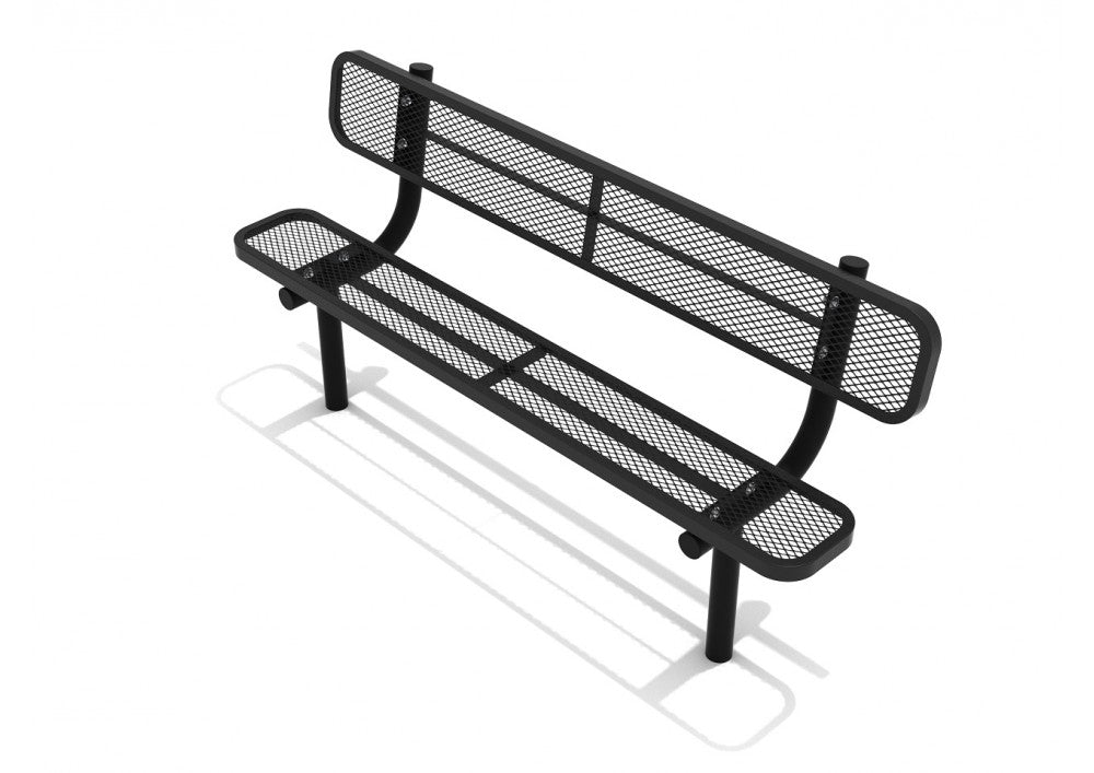 Playground Equipment 6 Ft. Expanded Steel Bench SKU PSA002