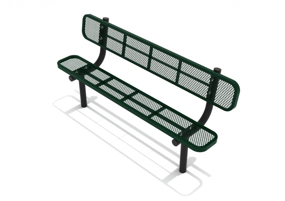 Playground Equipment 6 Ft. Expanded Steel Bench SKU PSA002