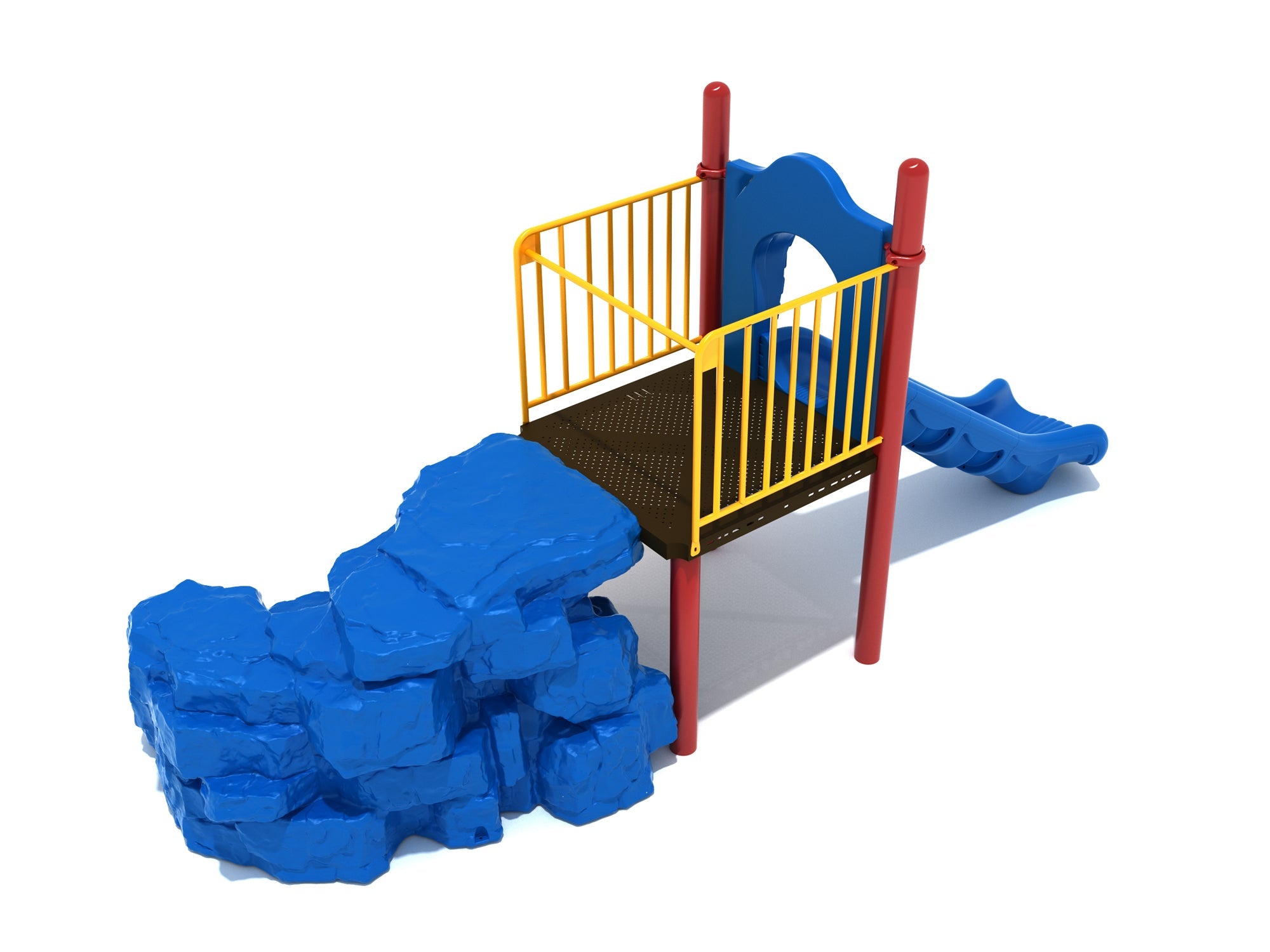 Playground Equipment Boulder Climber with Slide SKU PGS038