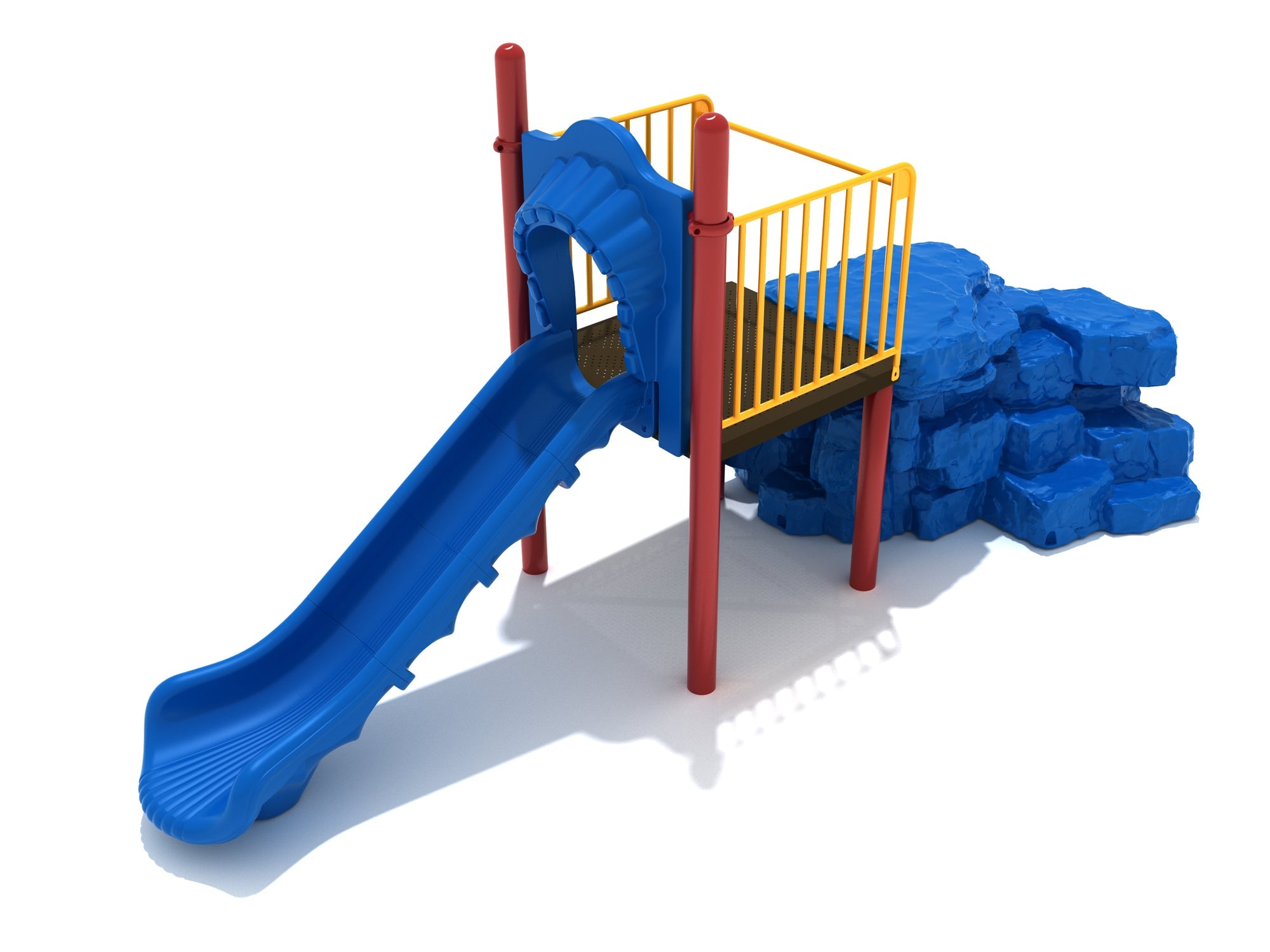 Playground Equipment Boulder Climber with Slide SKU PGS038