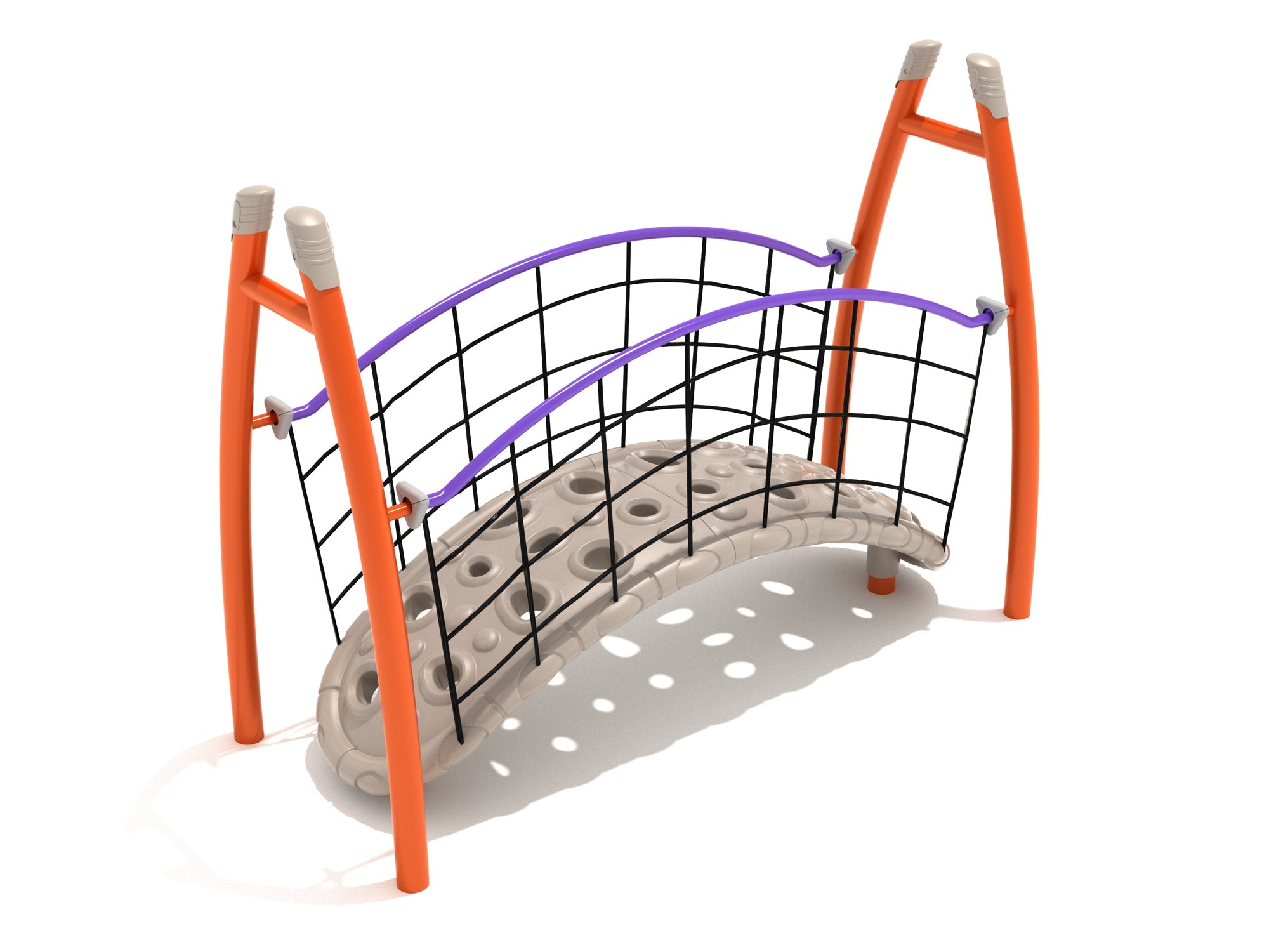 Playground Equipment Curved Post Floating Bridge SKU PGS015