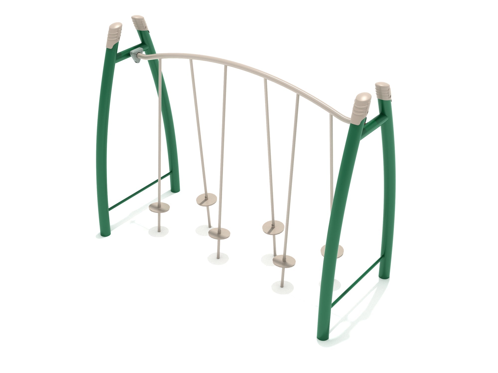 Playground Equipment Curved Post Tilted Lily Pad Bridge SKU PGS008