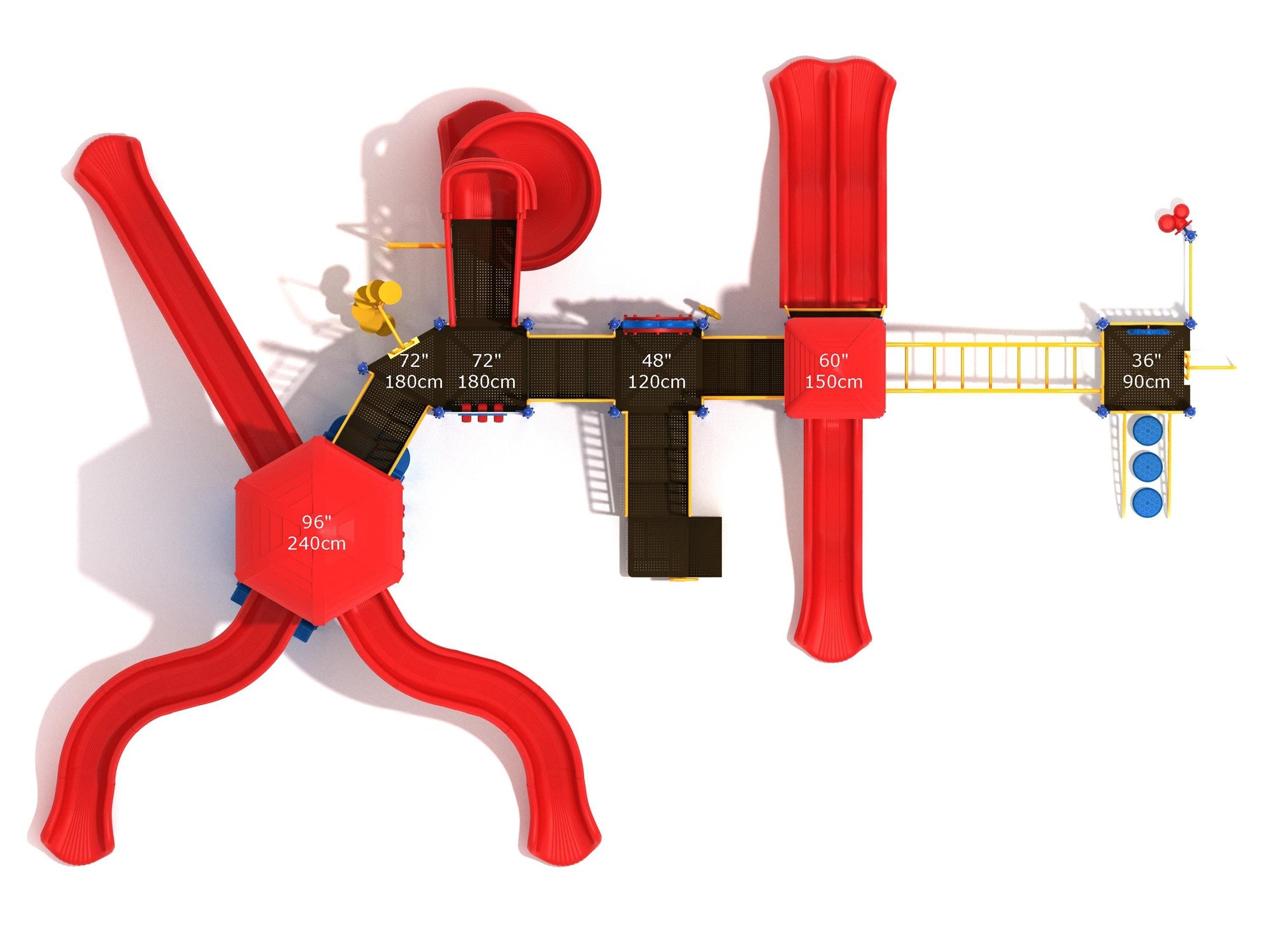 Playground Equipment Wood's Cross Playground SKU PKP283