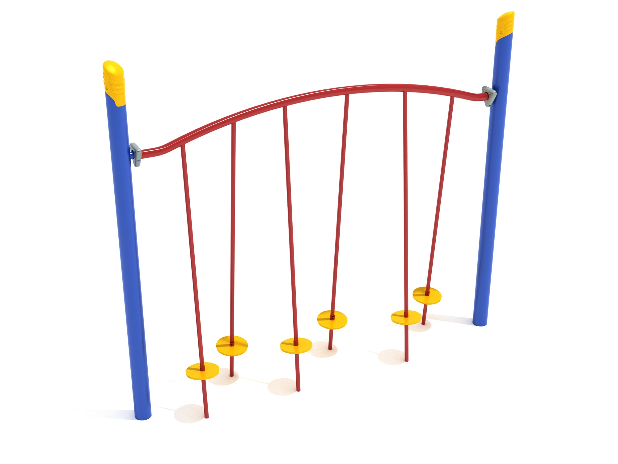 Playground Equipment Single Post Tilted Lilly Pad Bridge SKU PGS028