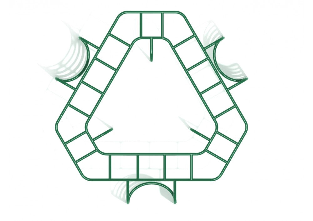 Playground Equipment Triangle Overhead Ladder Climber SKU PFS072