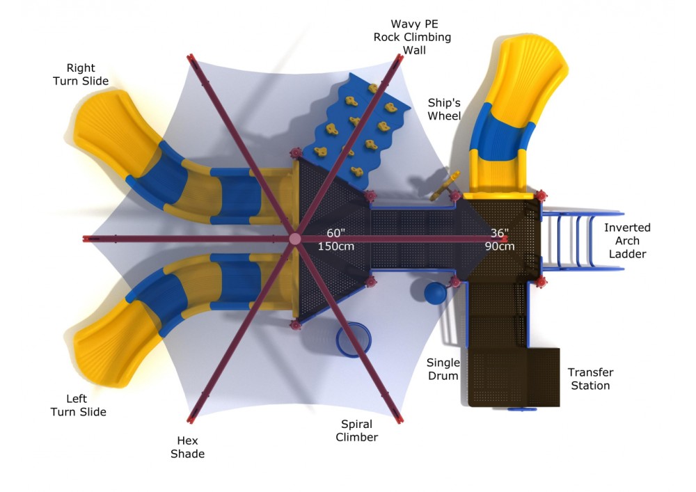 Playground Equipment Freedom Falls Playground SKU PKP034