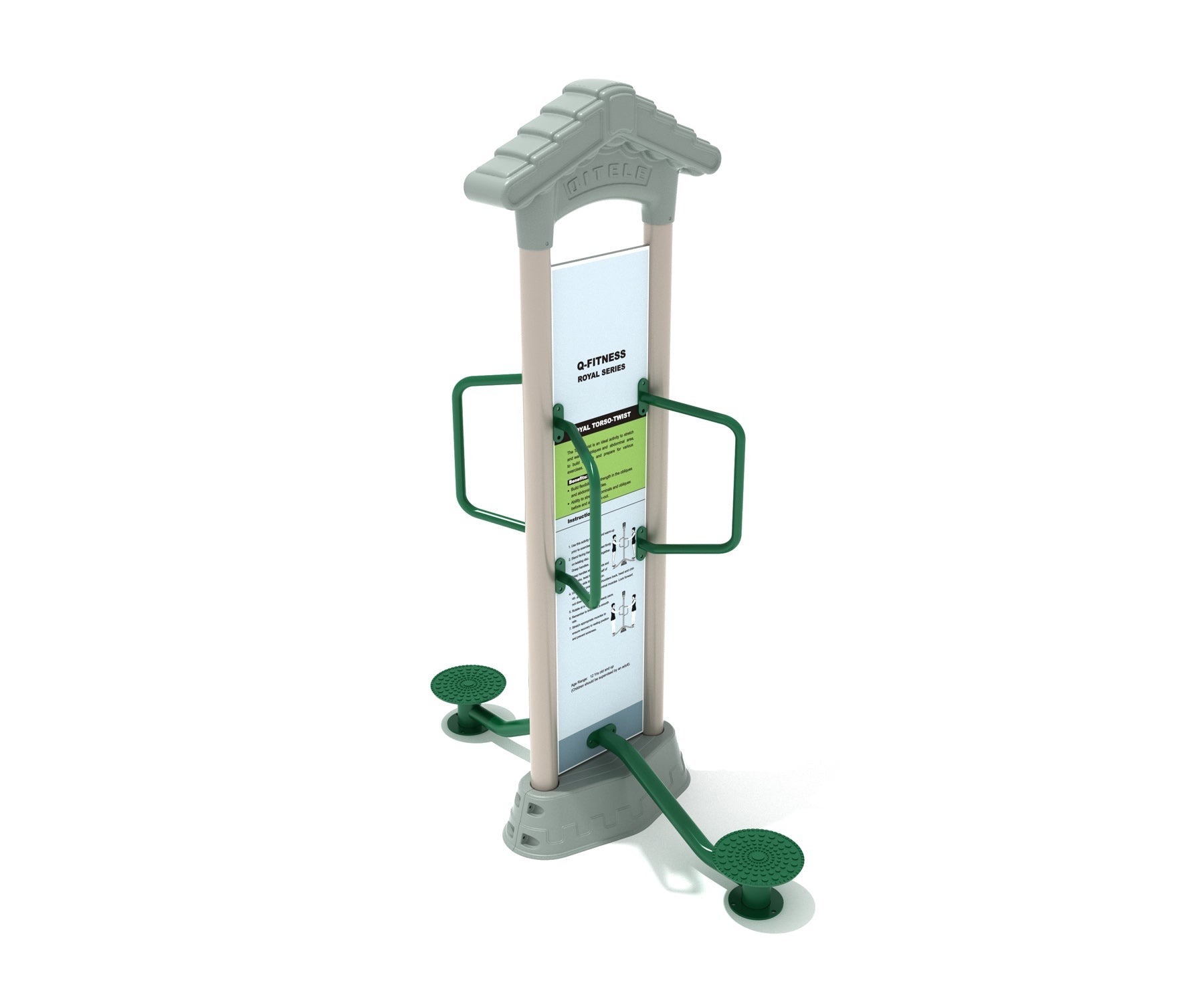 Playground Equipment Royal Double Station Torso Twist SKU PFT024
