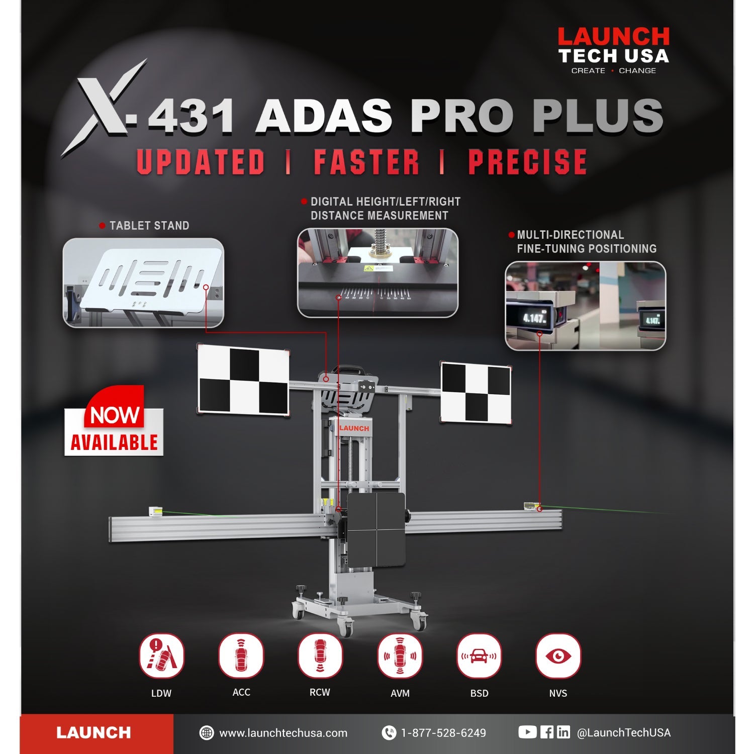 Launch Tech USA X-431 ADAS Mobile Premium Package SKU PROPLSPREM