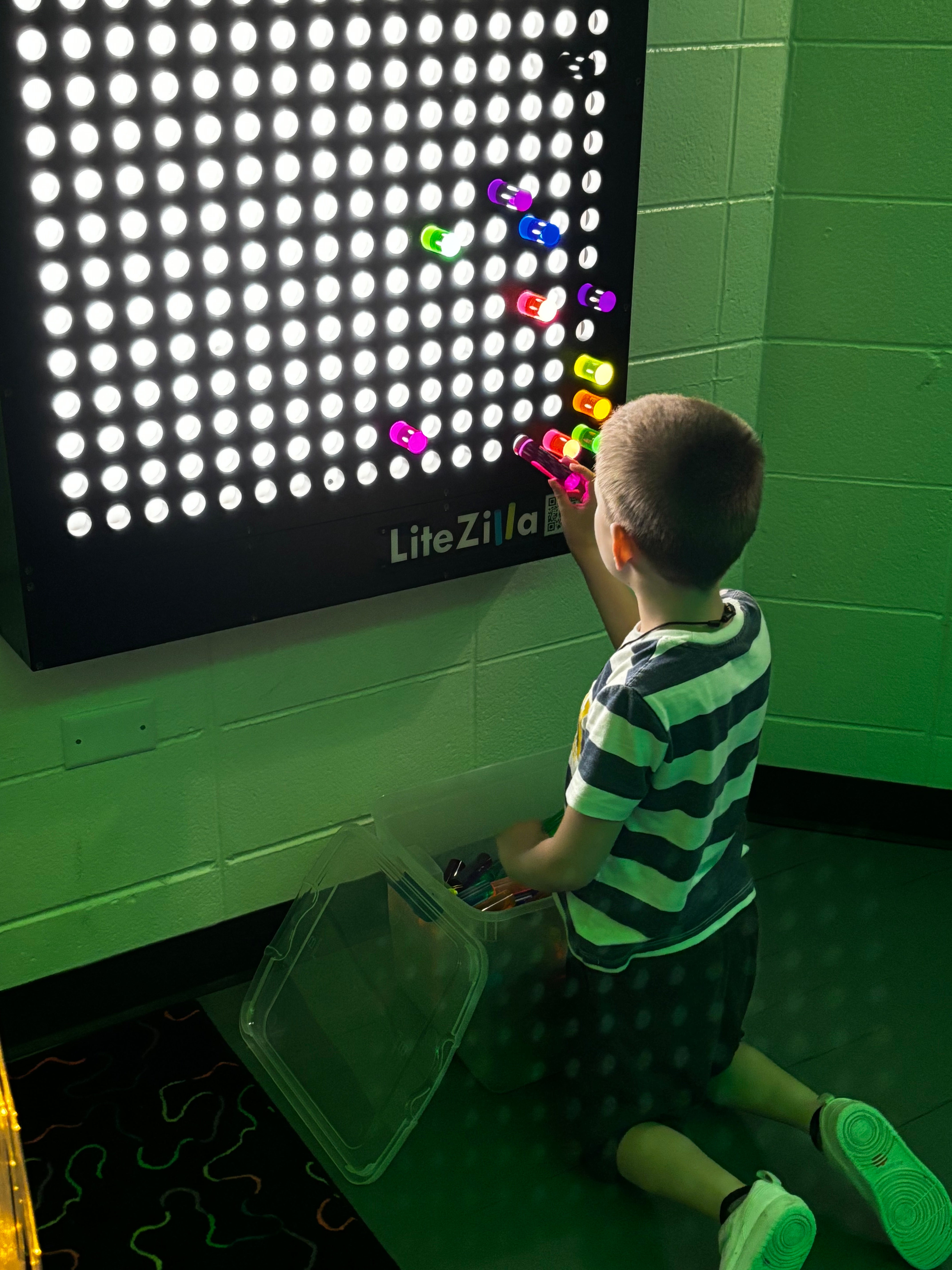LiteZilla Giant Lite Brite, Interactive Light Wall Canvas