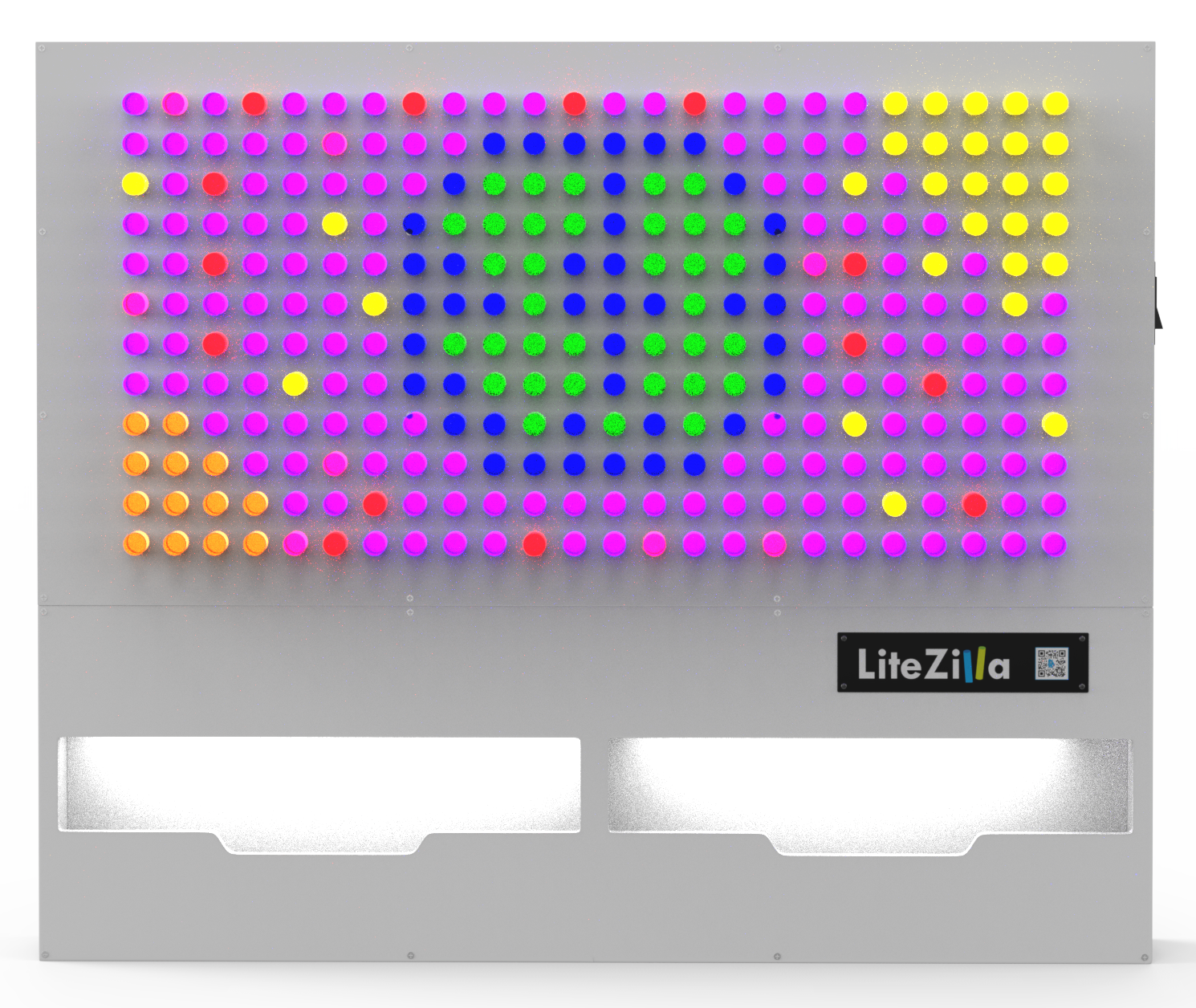 LiteZilla Giant Lite Brite, Interactive Light Wall Canvas