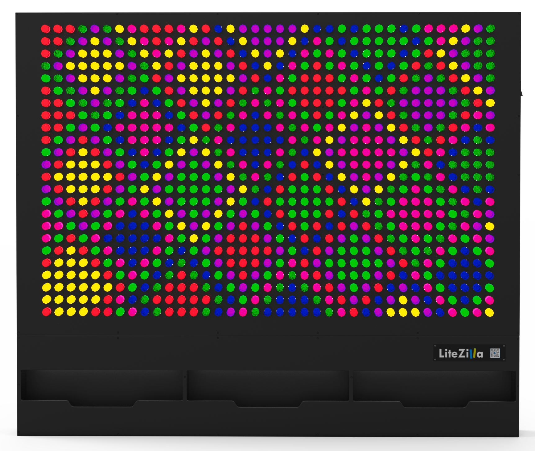 LiteZilla Giant Lite Brite, Interactive Light Wall Canvas