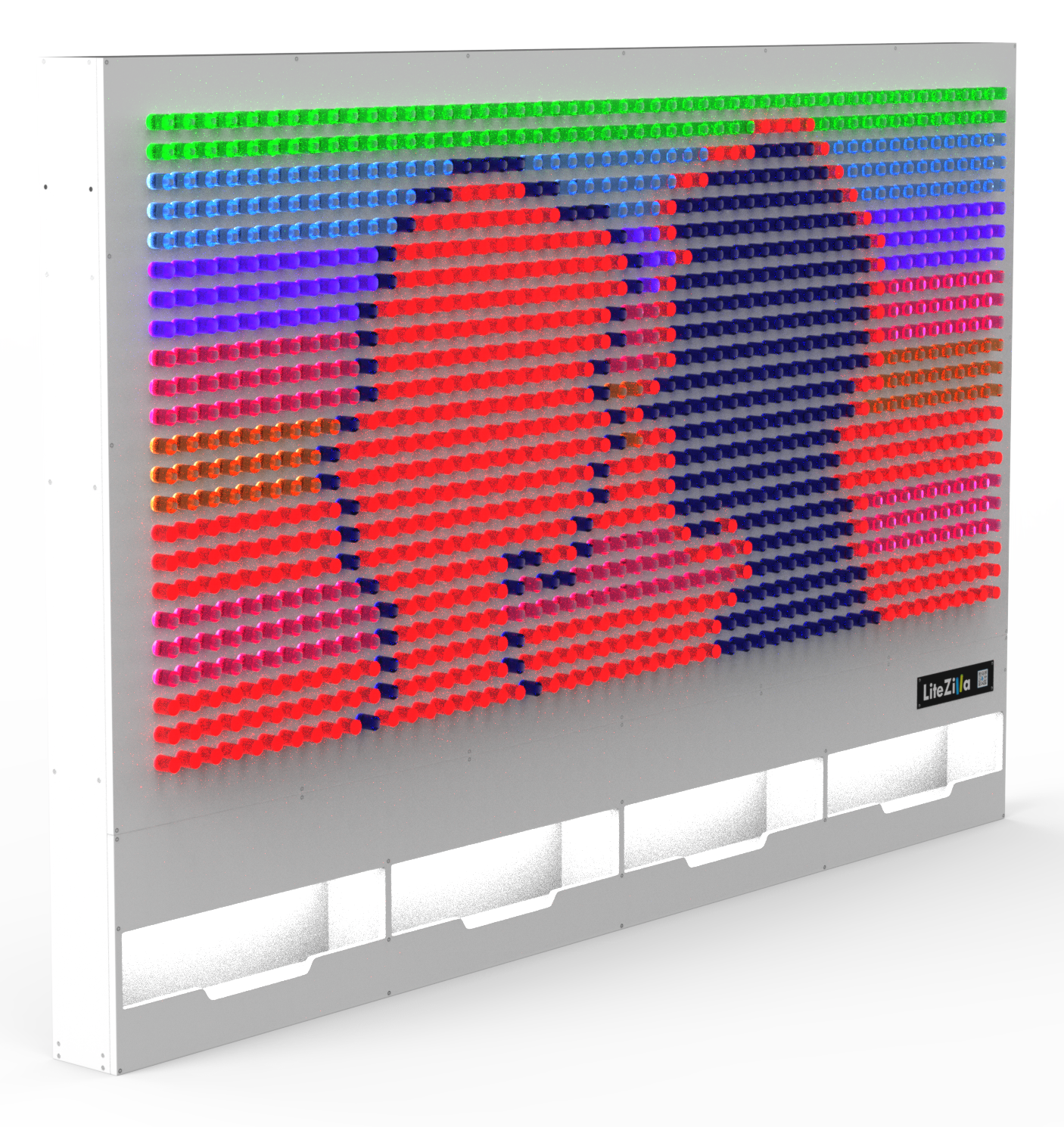 LiteZilla Giant Lite Brite, Interactive Light Wall Canvas