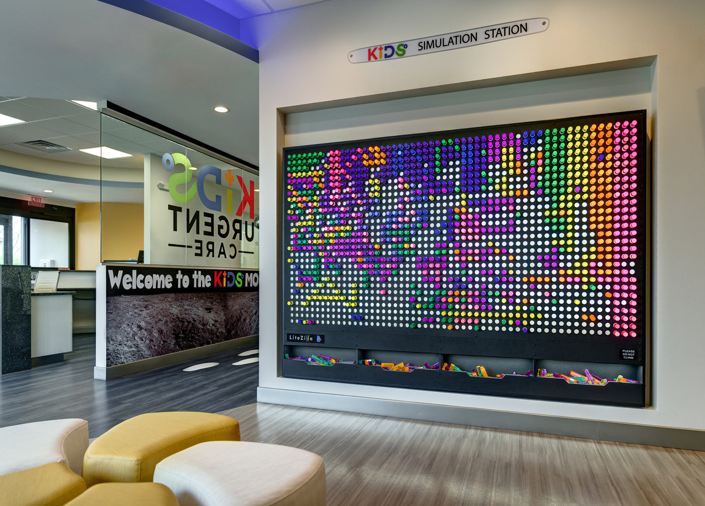 LiteZilla Giant Lite Brite, Interactive Light Wall Canvas