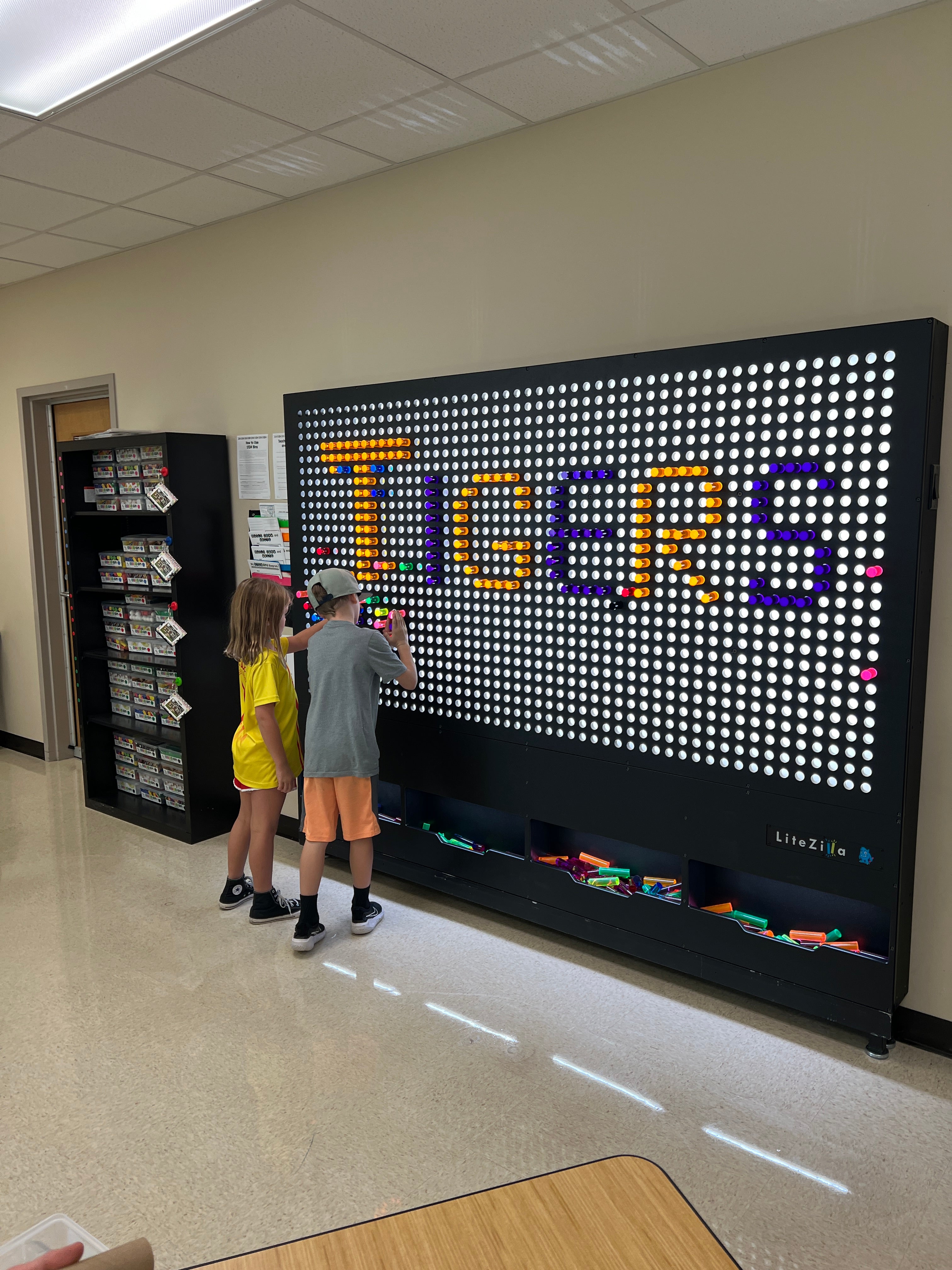 LiteZilla Giant Lite Brite, Interactive Light Wall Canvas