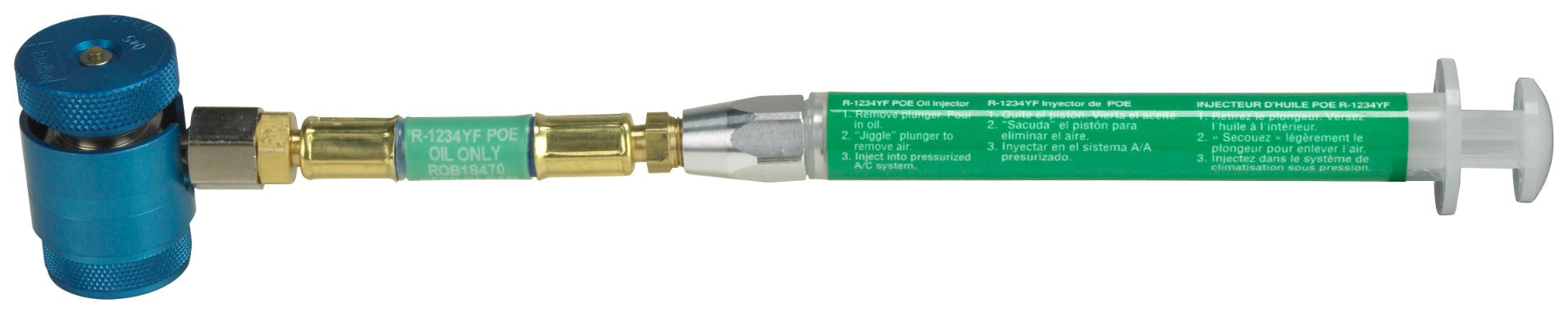 Robinair 18470 R1234YF POE Labeled Syringe-Type Injector SKU ROB18470
