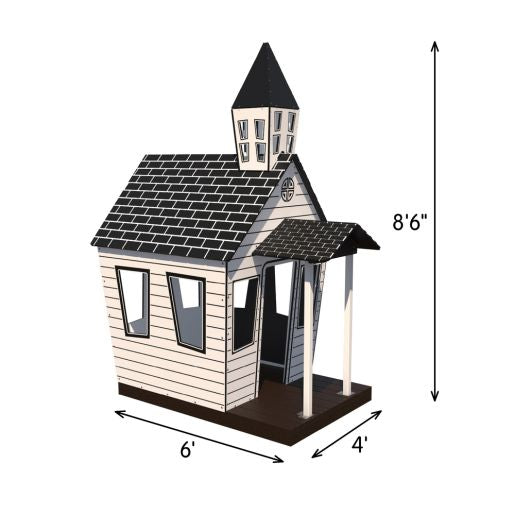 UltraPlay White Chapel Playhouse SKU UPLAY-039