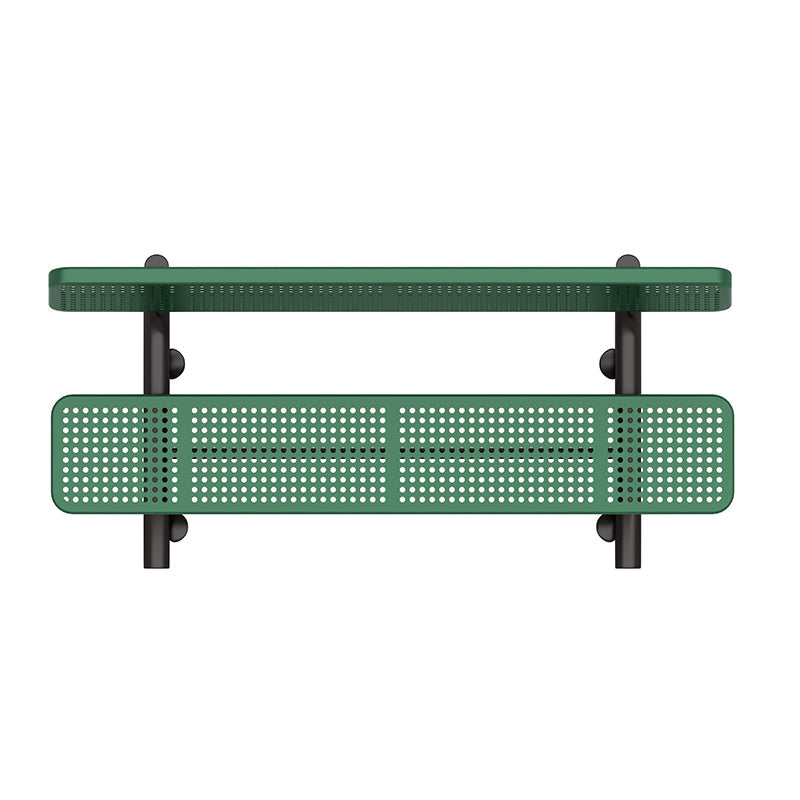 Wisdom Expanded Steel 6 Foot Park Bench SKU QSSAP-21002-110