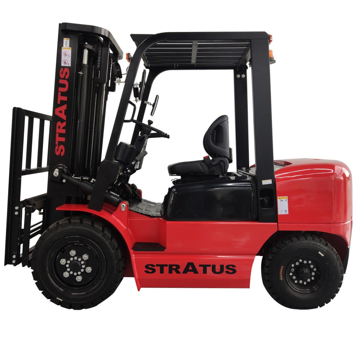 Stratus 6,600 lbs Diesel Fork Lift, Kohler Diesel Engine, Side Shift, Fork Positioner SKU SAE-F66D