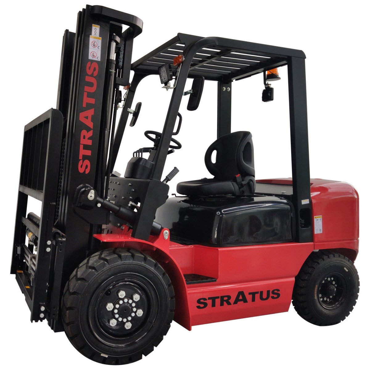 Stratus 6,600 lbs Diesel Fork Lift, Kohler Diesel Engine, Side Shift, Fork Positioner SKU SAE-F66D