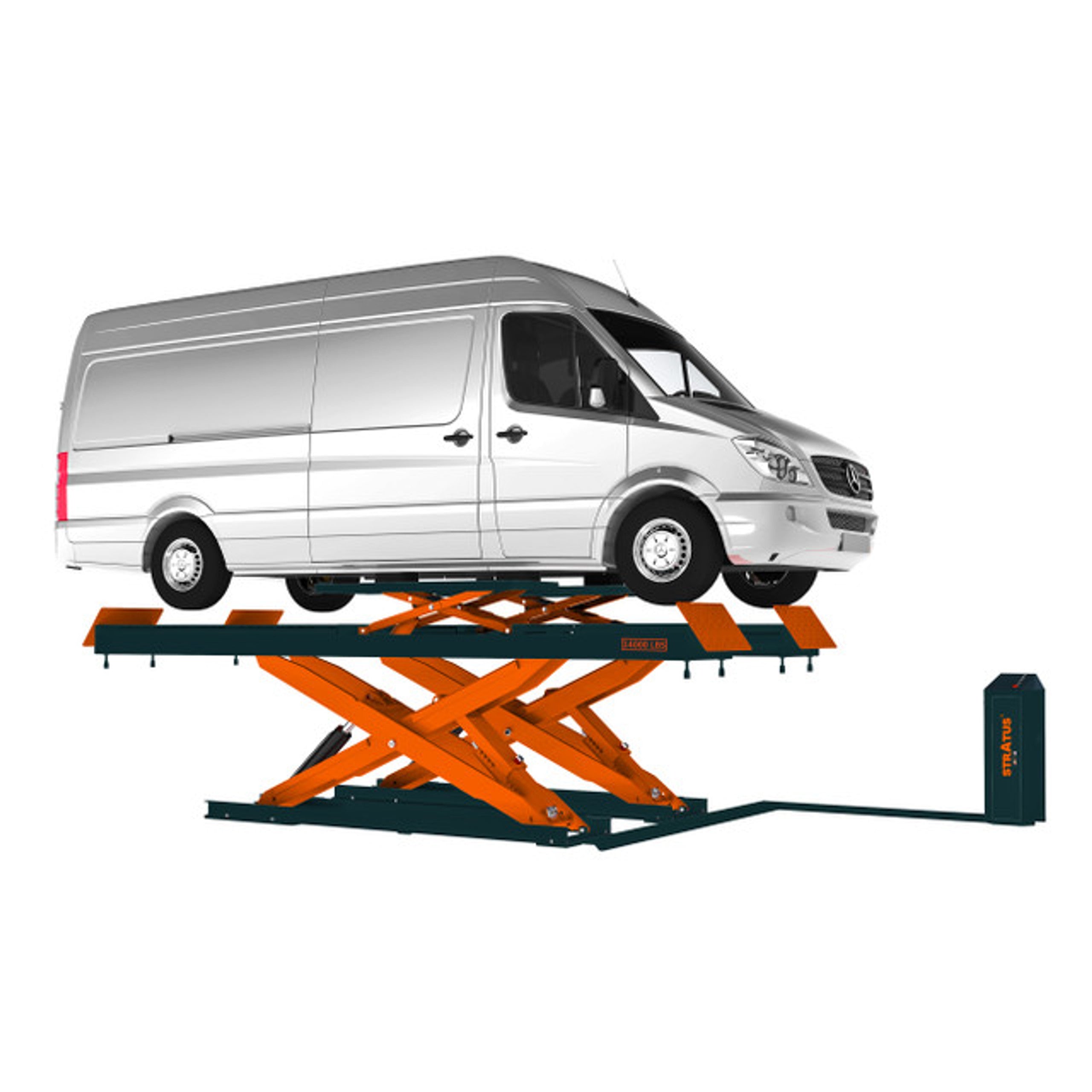 Stratus Commercial Grade 11000 lbs Alignment Scissor Car Lift w/ 2 Bridge Jacks, 220V SKU SAE-FS11AP