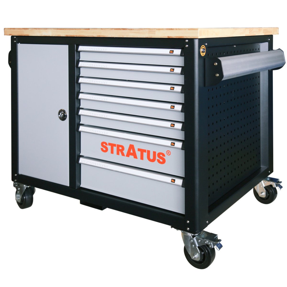 Stratus Heavy Duty Mobile 46 in W 14-Drawer Tool Chest Workbench SKU SAE-TL1446