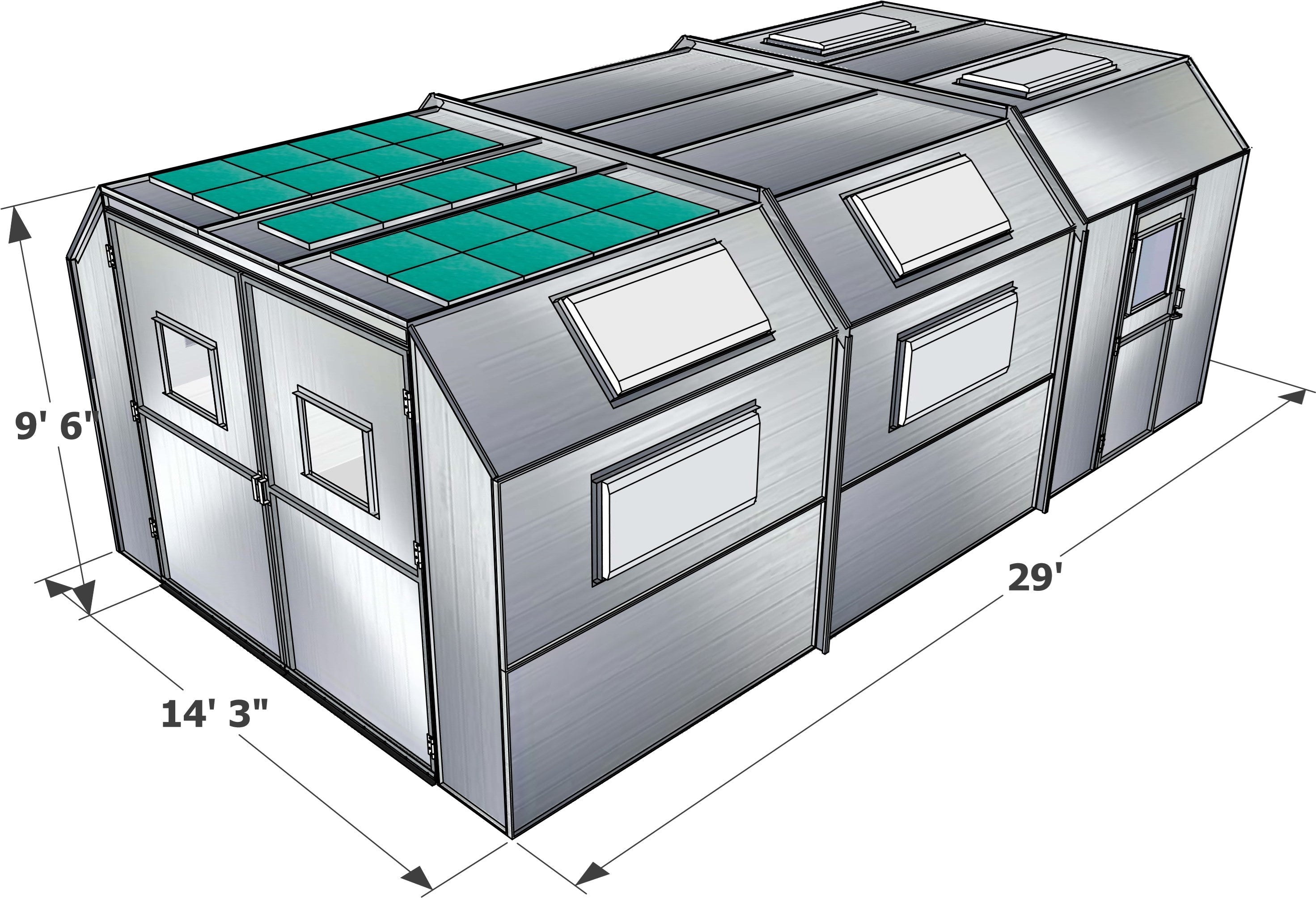 Merchant 1 Manufacturing Semi Down Draft Paint Booth SKU PBSD14929