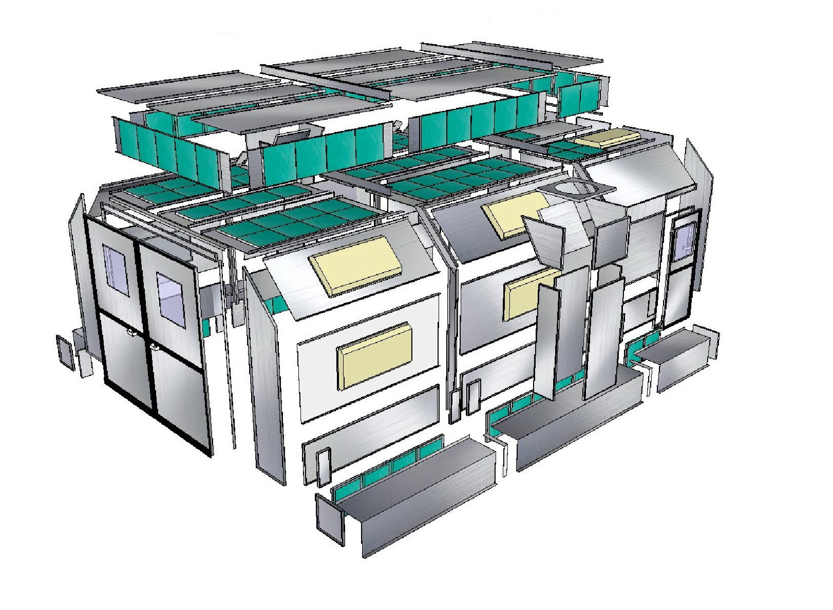 Merchant 1 Manufacturing Side Down Draft Paint Booth Air Intake Box SKU PBSDD181126B