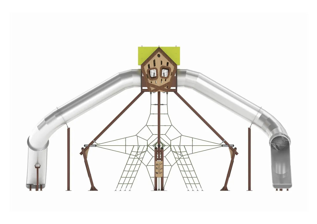 Playground Equipment Climber's Cottage Playground SKU PSG011