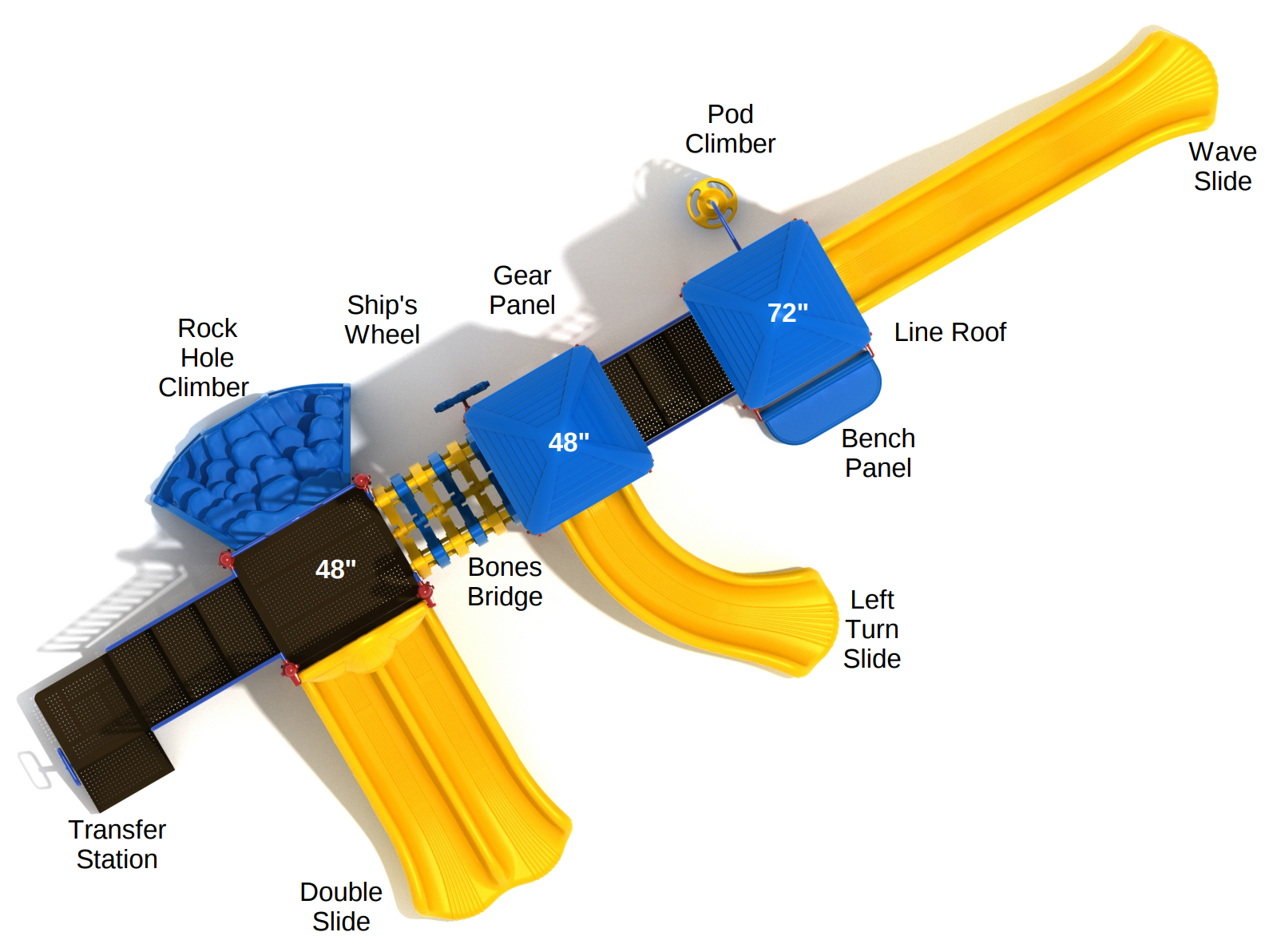 Playground Equipment Ladera Heights Playground SKU PKP021