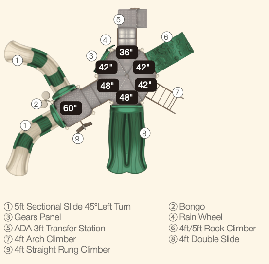 Wisdom Rocky Playground SKU QSWP-350046