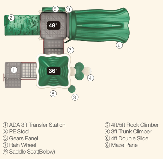 Wisdom Sunny Stack Playground SKU QSWP-350017