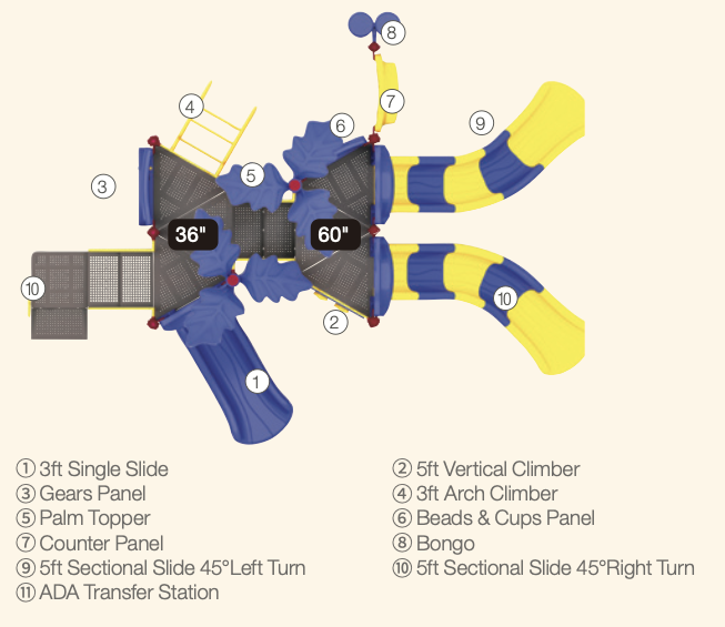 Wisdom Palm Springs Playground SKU QSWP-350059