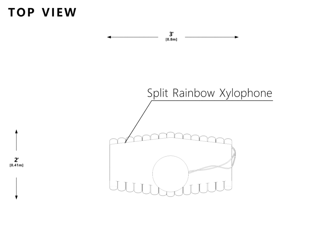 Wisdom Split Rainbow Xylophone SKU QS72-22002