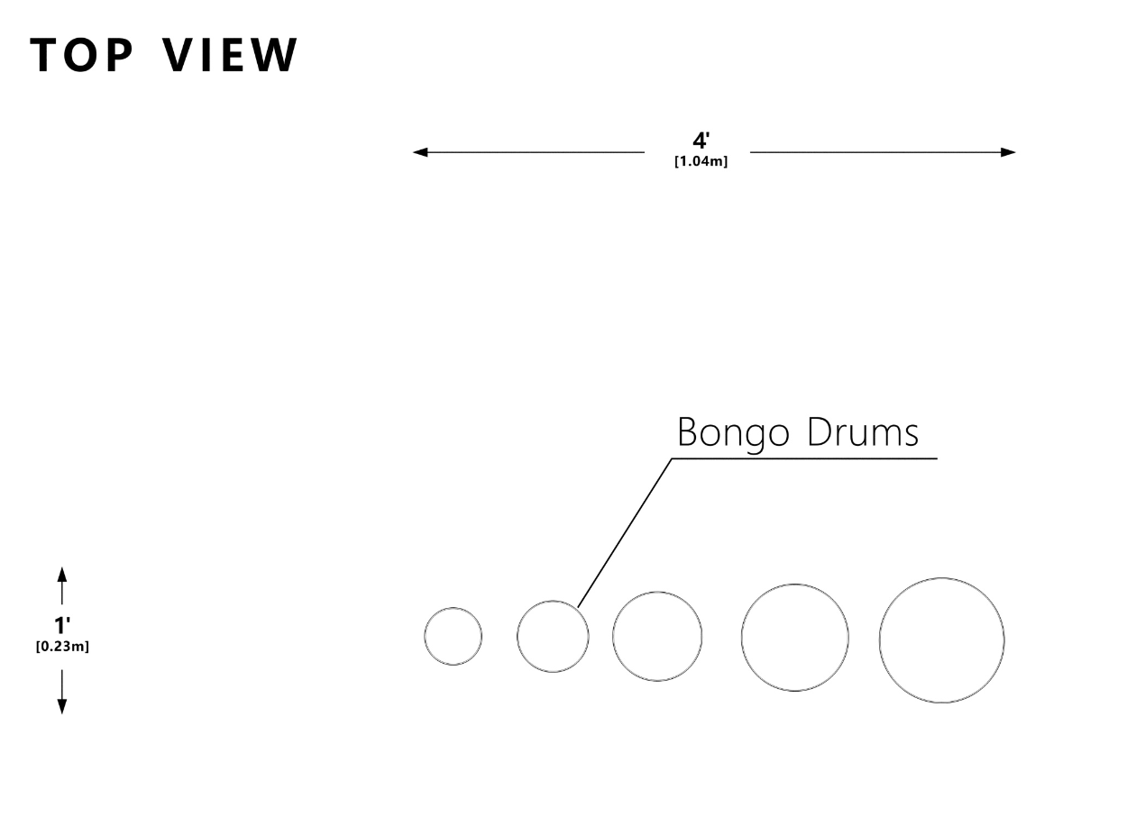 Wisdom Bongo Drums SKU QS72-22004