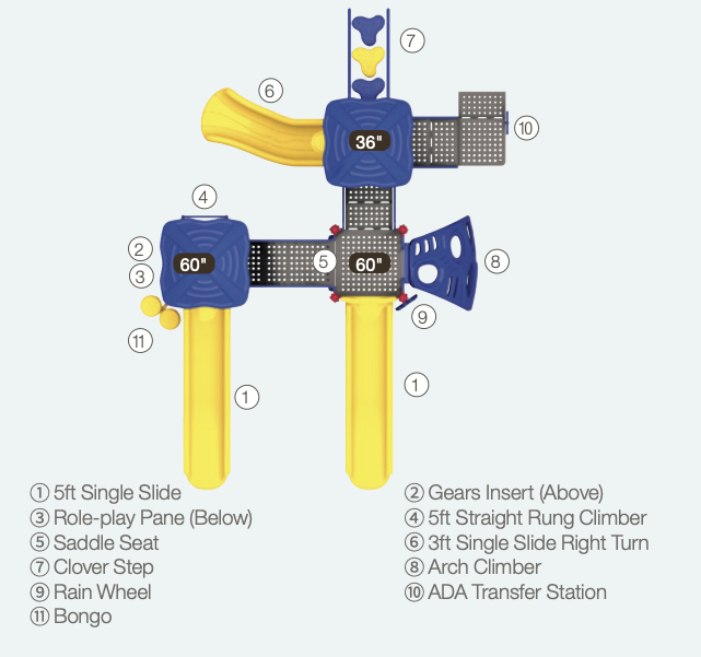World Klass Play Speedway Falls Playground SKU WKP35-0004