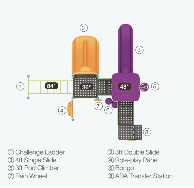 World Klass Play Tunnel Rush Playground SKU WKP35-0023
