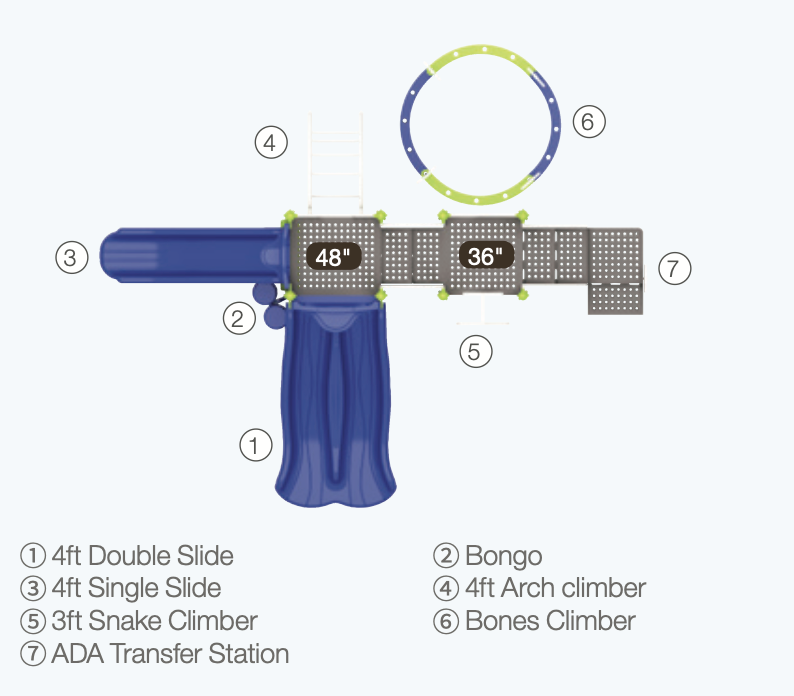 World Klass Play Myoli Falls Playground SKU WKP35-0027