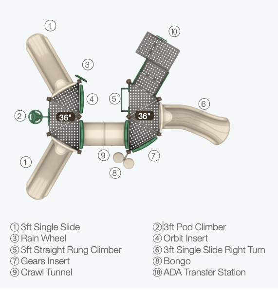 World Klass Play Sunbeam Summit Playground SKU WKP35-0001