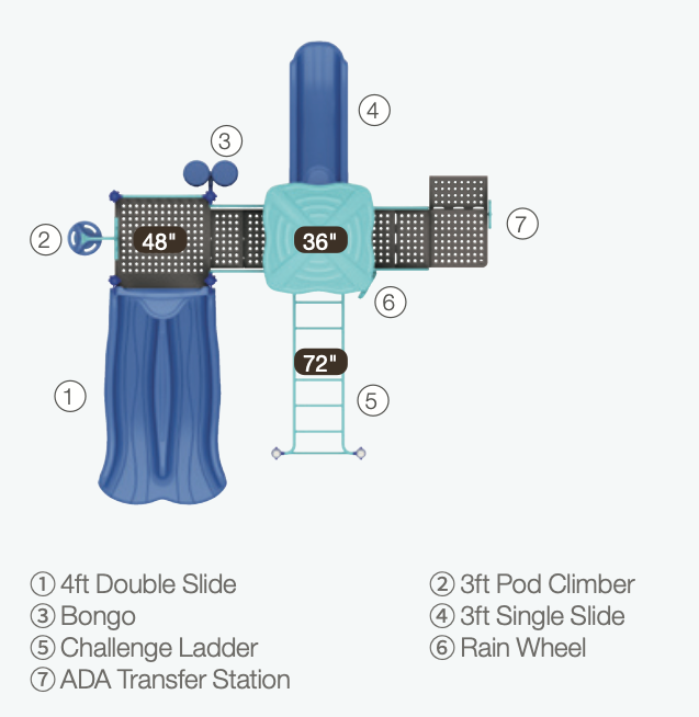 World Klass Play Breezy Duo Playground SKU WKP35-0022