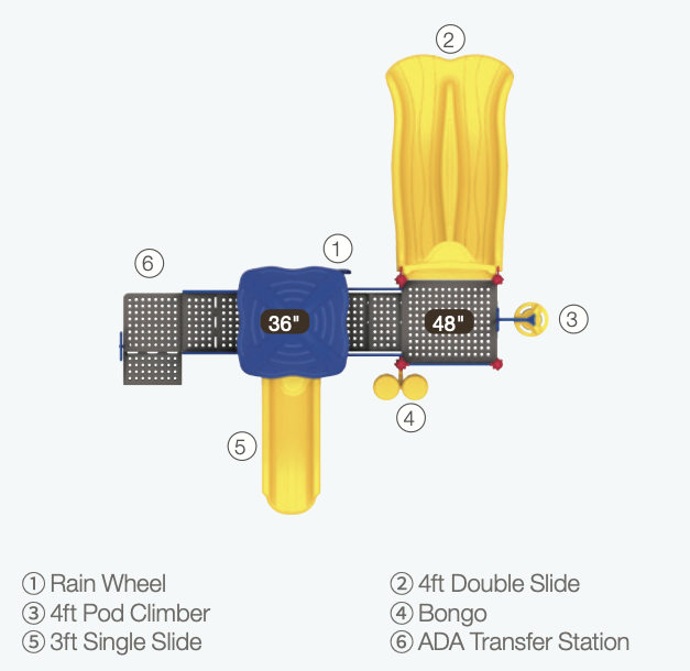 World Klass Play Double Rush Playground SKU WKP35-0010