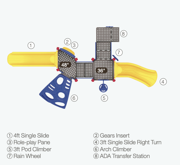 World Klass Play Boulder Dash Playground SKU WKP35-0009