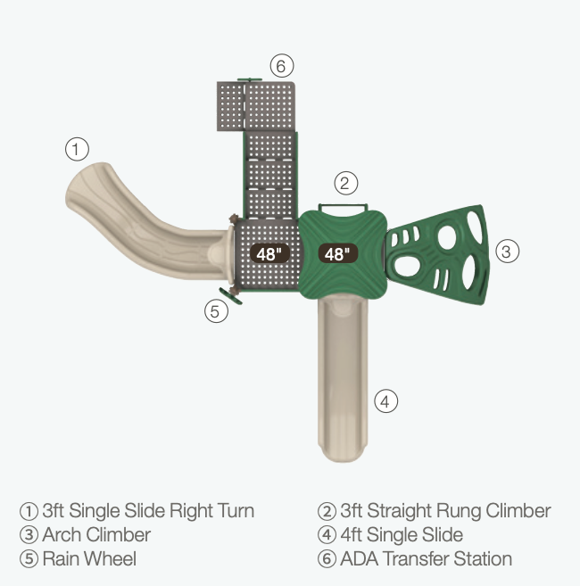 World Klass Play Breezy Peak Playground SKU WKP35-0024
